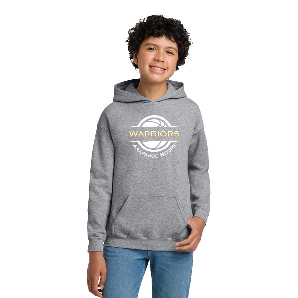 Arapahoe Boys Basketball-Gildan Youth Unisex Heavy Blend Fleece Pullover Hoodie - Sport Gray - 18500B