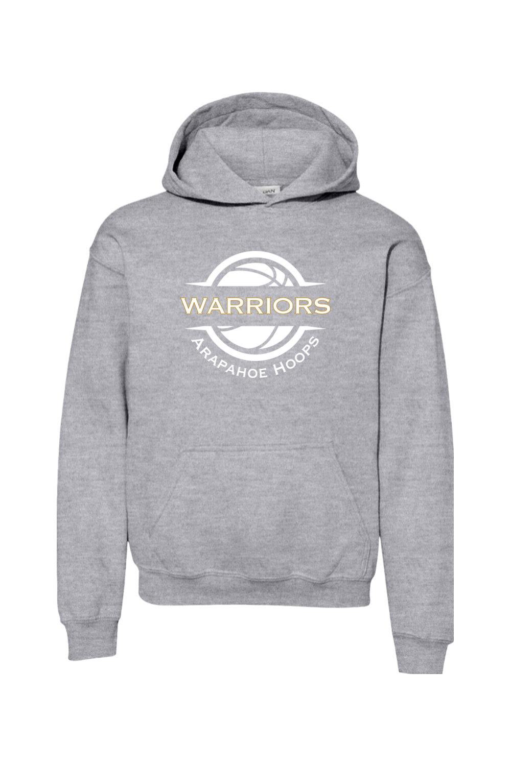 Arapahoe Boys Basketball-Gildan Youth Unisex Heavy Blend Fleece Pullover Hoodie - Sport Gray - 18500B - FE