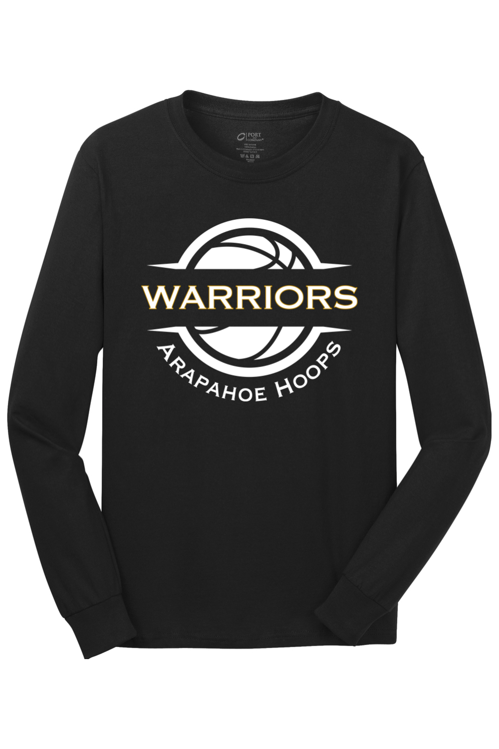 Arapahoe Boys Basketball- Port & Company® Long Sleeve Core Cotton Tee PC54LS GRAY - FE