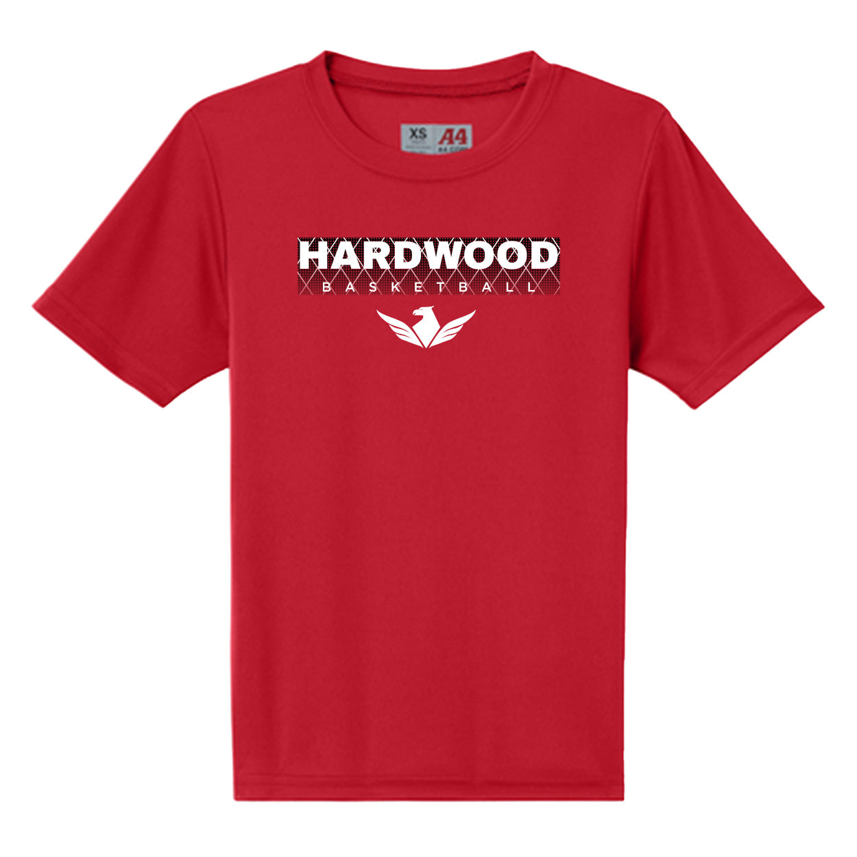 Hardwood - A4 Youth Cooling Performance Short Sleeve Tee - Scarlet A4NB3142