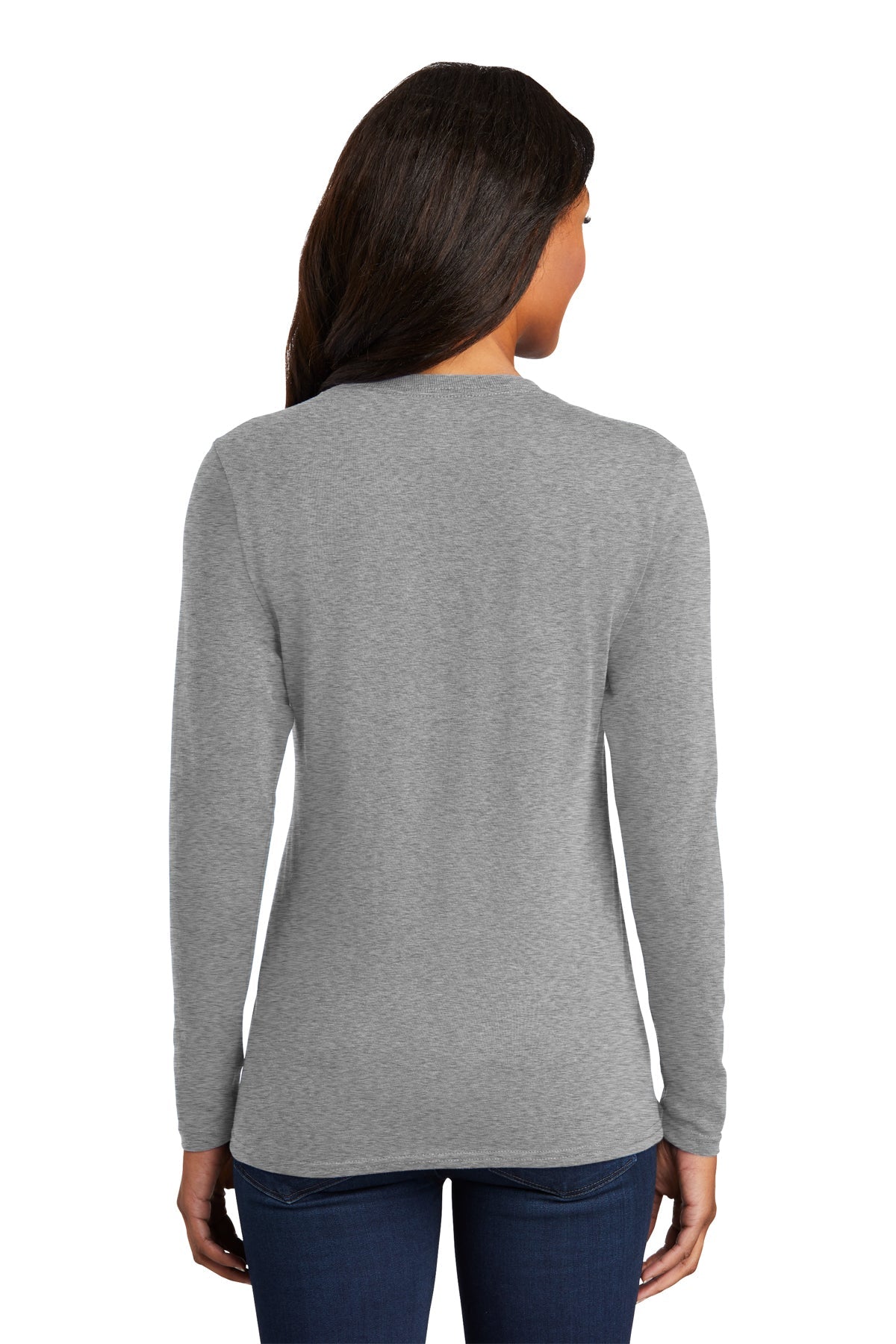 Arapahoe Girls Basketball - Ladies Long Sleeve Core Cotton Tee Black or Gray