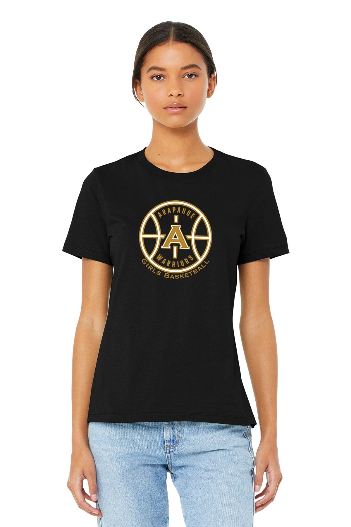 Arapahoe Girls Basketball - Women’s Relaxed Jersey Short Sleeve Tee BC6400AthleticGray or Black