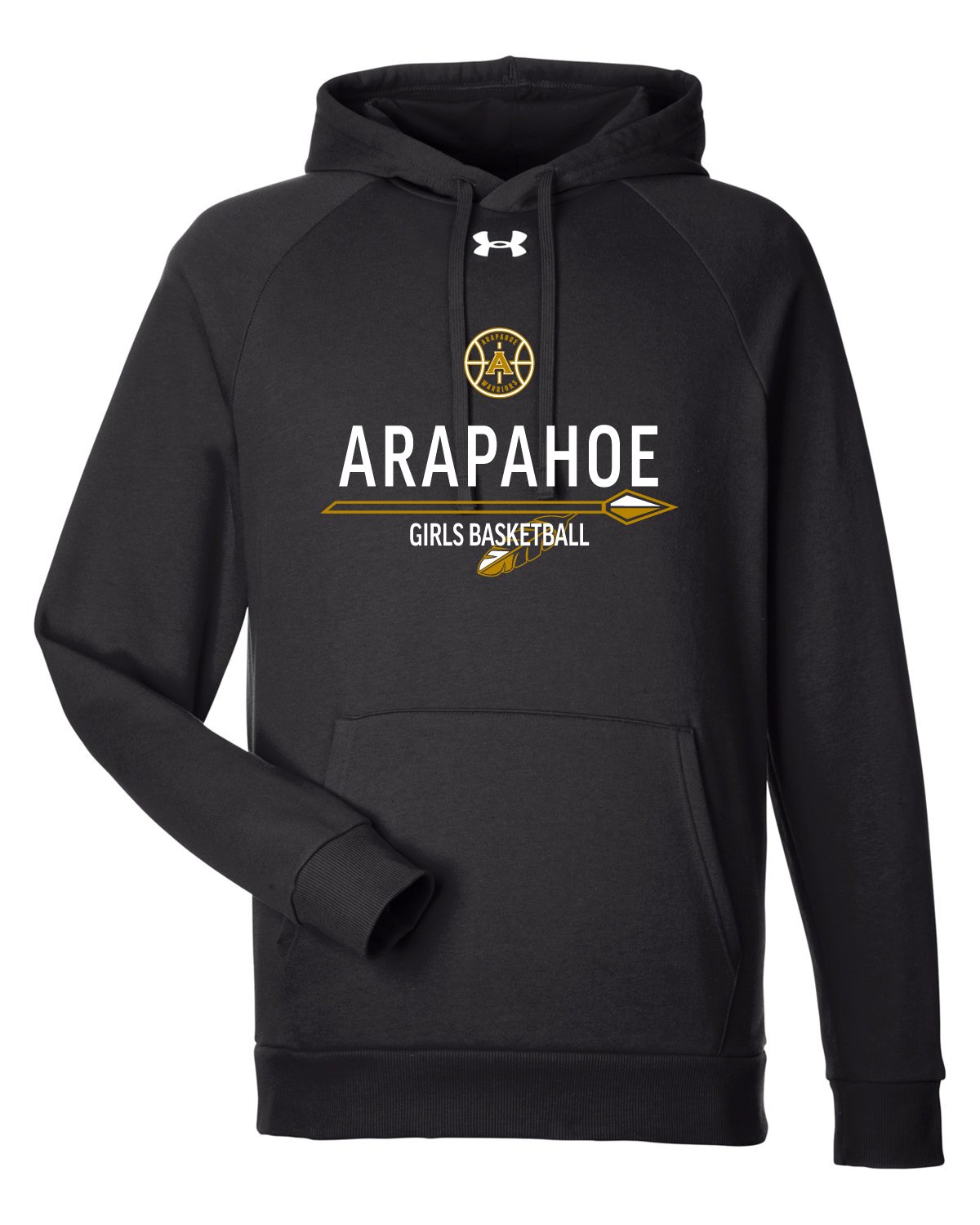 Arapahoe Girls Basketball - Under Armour Men's Rival Fleece Hooded Sweatshirt - 1379757