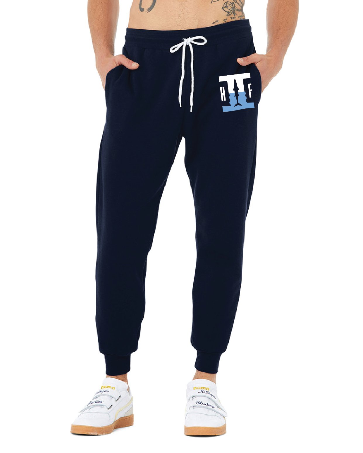 HF2 Cudas - 3727 Bella + Canvas Navy Unisex Jogger Sweatpant