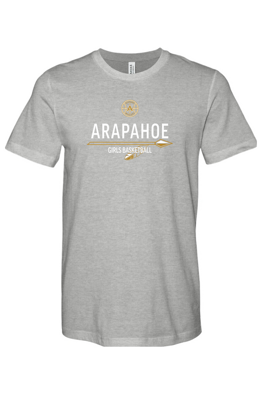 Arapahoe Girls Basketball - Youth Athletic Heather CVC Tee T-Shirt Black Or Gray FE
