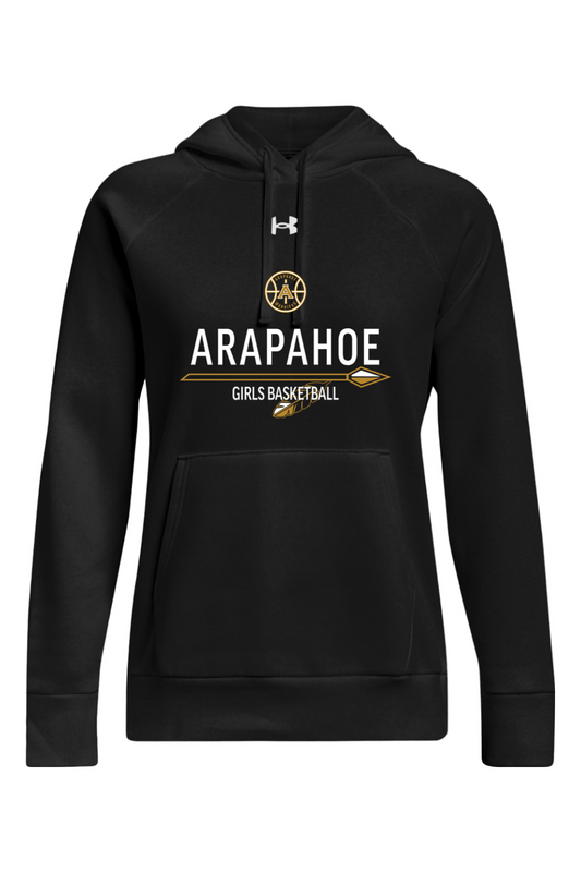 Arapahoe Girls Basketball - Under Armour Womens Rival Fleece Hooded Sweatshirt - 1379757 FE