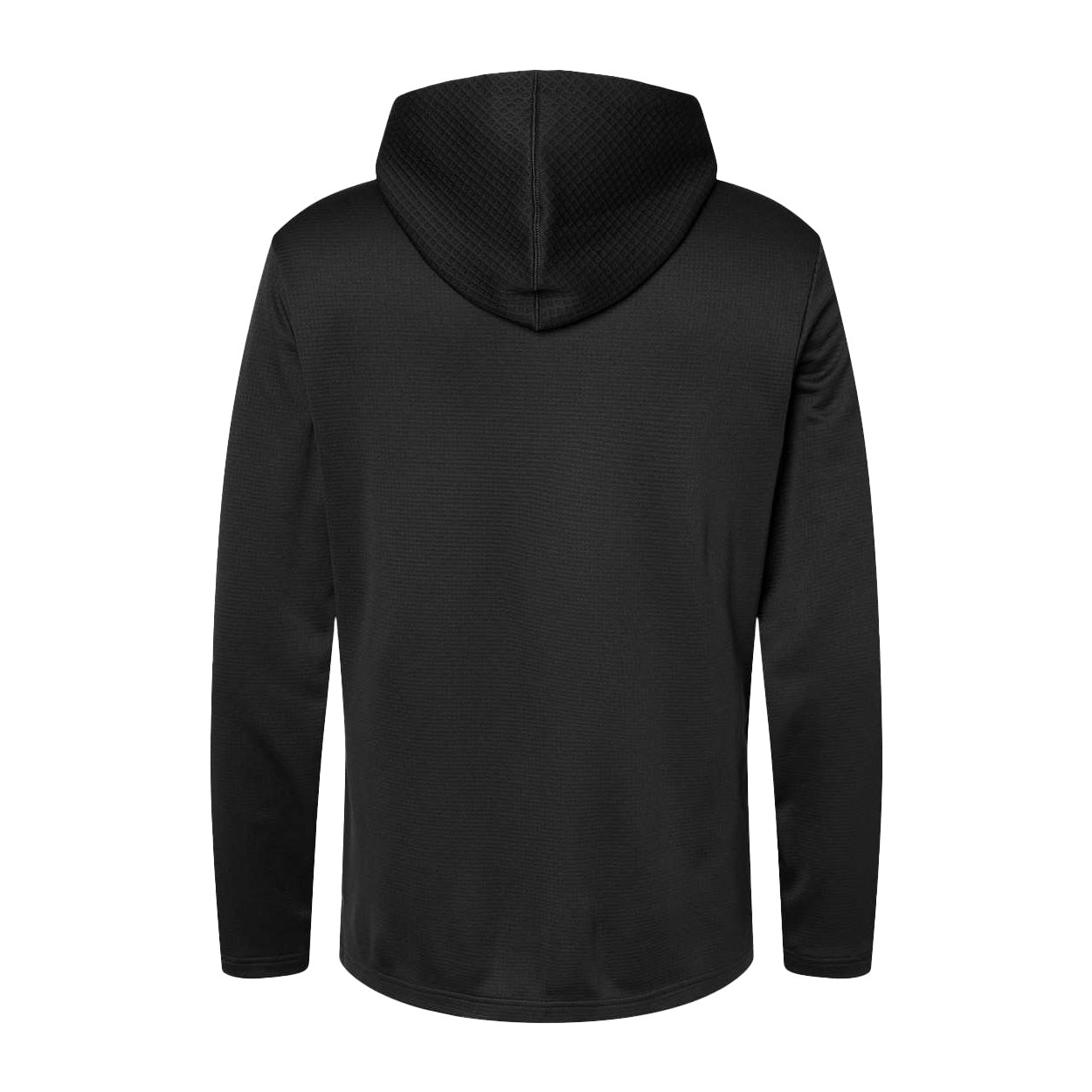 Hardwood -Adidas Men's Textured Mixed Media Hooded Sweatshirt - Black - A530