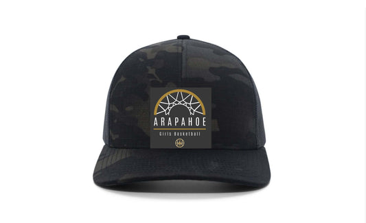 Arapahoe Girls Basketball - Multicam® Trucker Snapback Cap Style # M08 STYLE 2