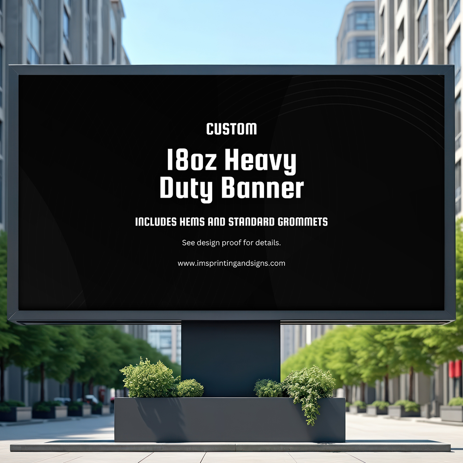 Banner Hm 18 oz Heavy Duty Banners - Full color 18 oz Heavy Duty banner with hem ...