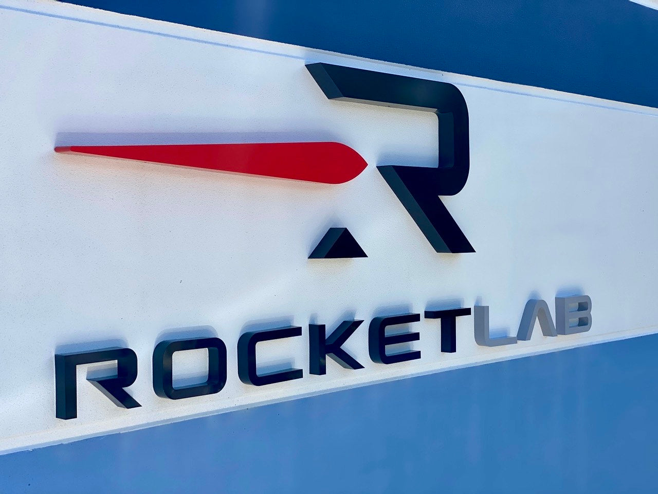 Rocket lab channel letters