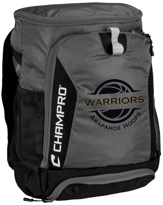 Arapahoe Boys Basketball - Fortress 2 Backpack - E81 Gray & Black