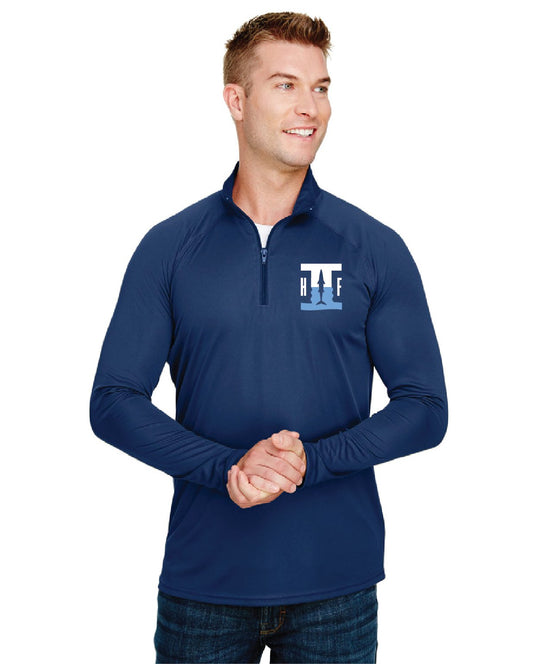Cuda 1/4 zip - TT31H S&S Navy Adult Daily Polyester Pull-Over
