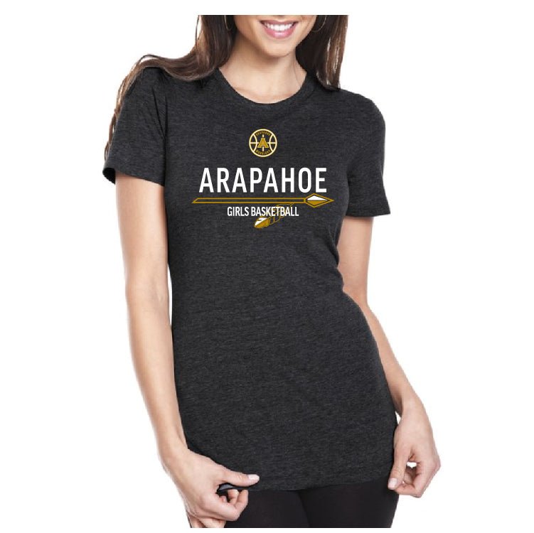 Arapahoe Girls Basketball - 6710 Next Level Apparel Ladies' Triblend Crew