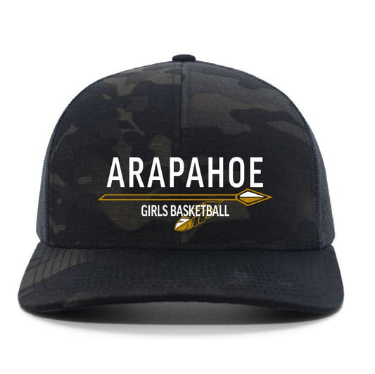Arapahoe Girls Basketball - Multicam® Trucker Snapback Cap Style # M08