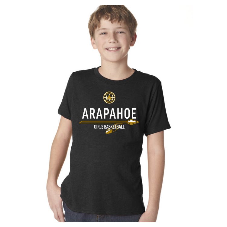 Arapahoe Girls Basketball - N6310 Next Level Apparel Youth Triblend Crew