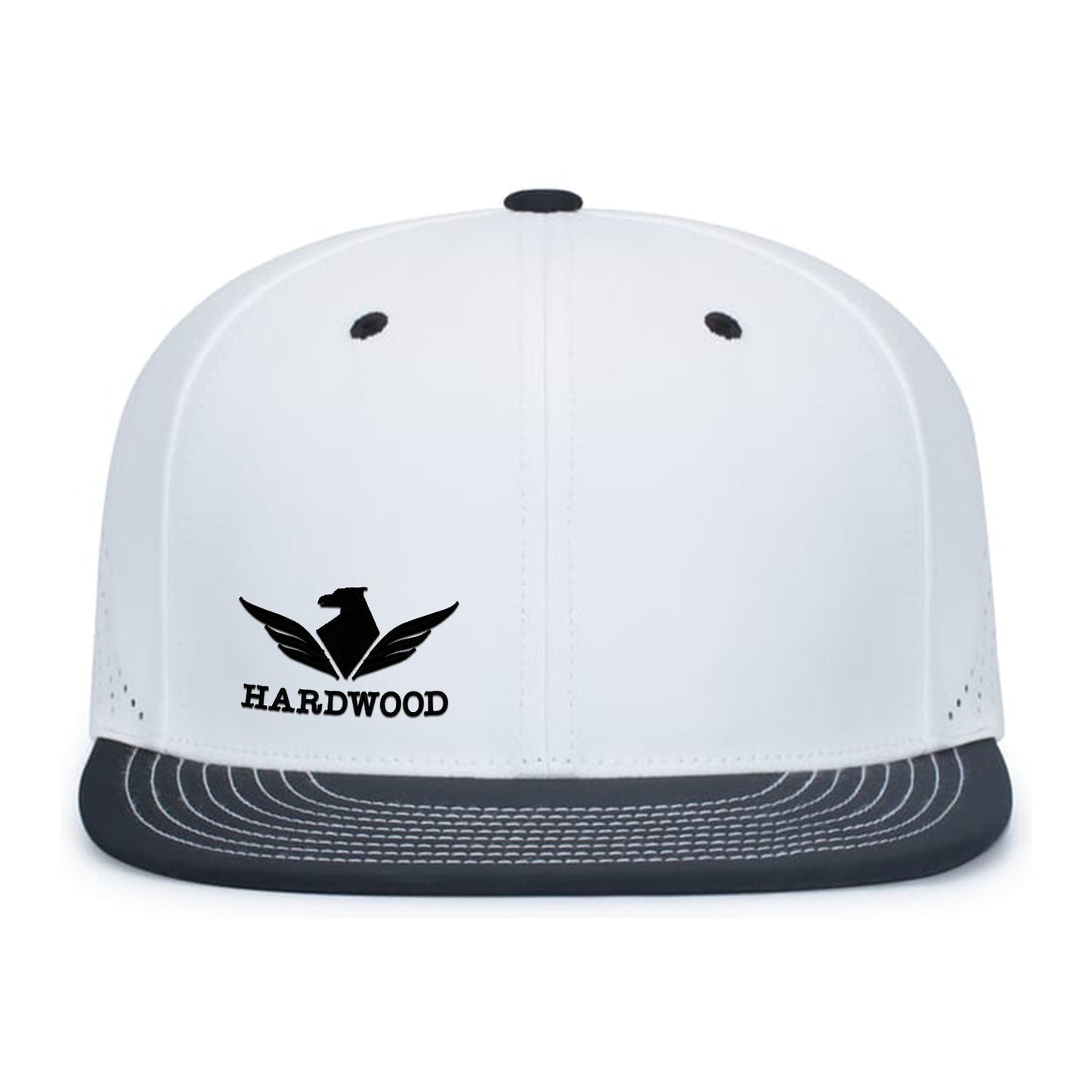 Sale! Hardwood - XS Flex Fit Premium Hat - Pacific Headwear White/Black - ES471